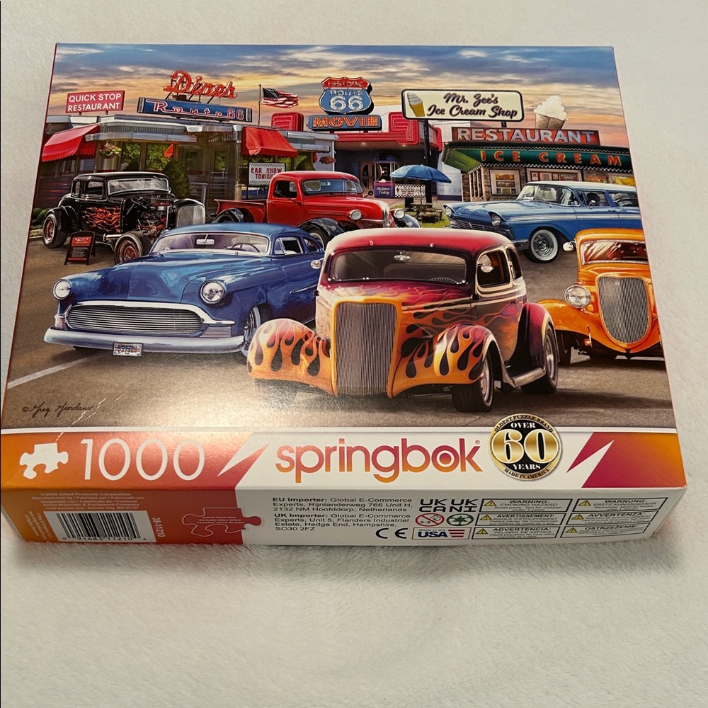 Springbok 1000 Piece Puzzle - Classic Car Show